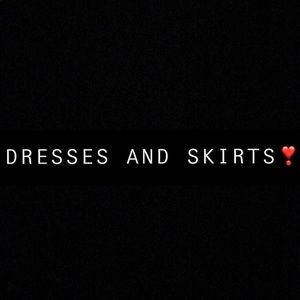 All dresses and skirts here!🤩